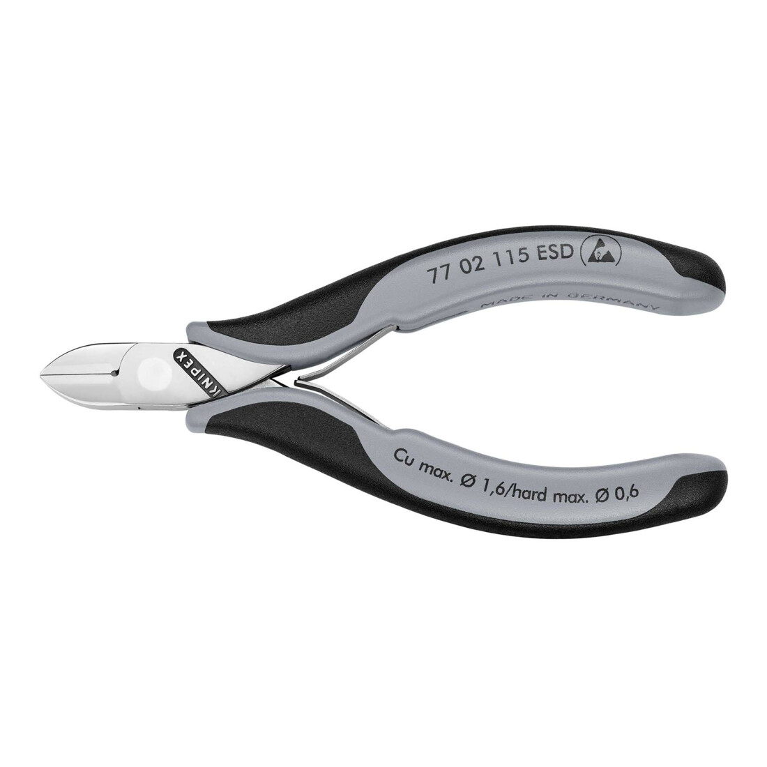 Pinces coupantes de côté pour l’électronique ESD Knipex