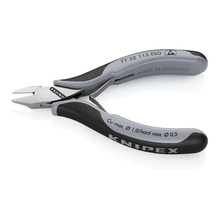 Pinces coupantes de côté pour l’électronique ESD Knipex