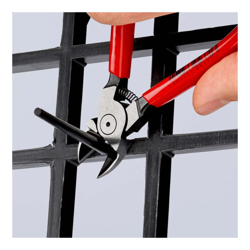Pinces coupantes de côté pour plastique Knipex