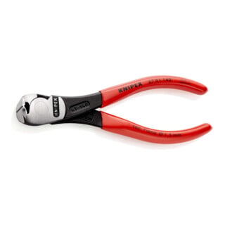 Pince coupante Knipex Kraft avec revêtement plastique