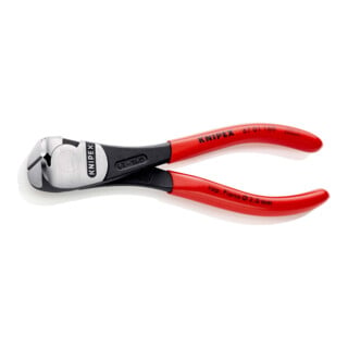 Pince coupante Knipex Kraft avec revêtement plastique