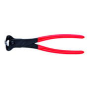 Coupe-façade Knipex atramentisé noir atramentisé poli avec revêtement plastique