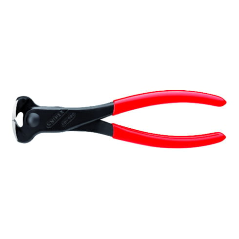 Coupe-façade Knipex atramentisé noir atramentisé poli avec revêtement plastique