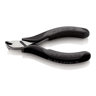 Pinces coupantes de devant pour l'électronique ESD Knipex