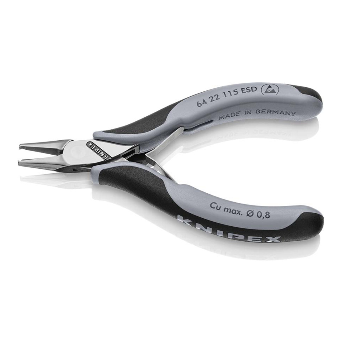 Pinces coupantes de devant pour l'électronique ESD Knipex