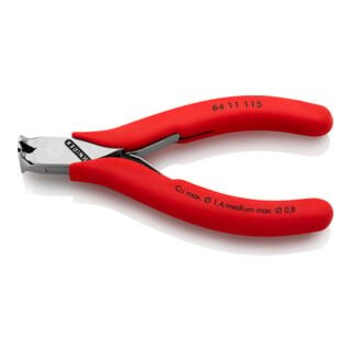 Pinces coupantes de devant pour l’électronique Knipex