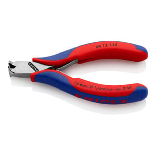 Pinces coupantes de devant pour l’électronique Knipex