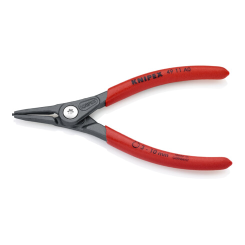 Pince de précision KNIPEX pour bagues extérieures d'arbres atramentisés gris