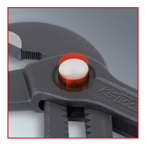 Pince à pompe à eau KS Tools avec réglage par bouton-poussoir