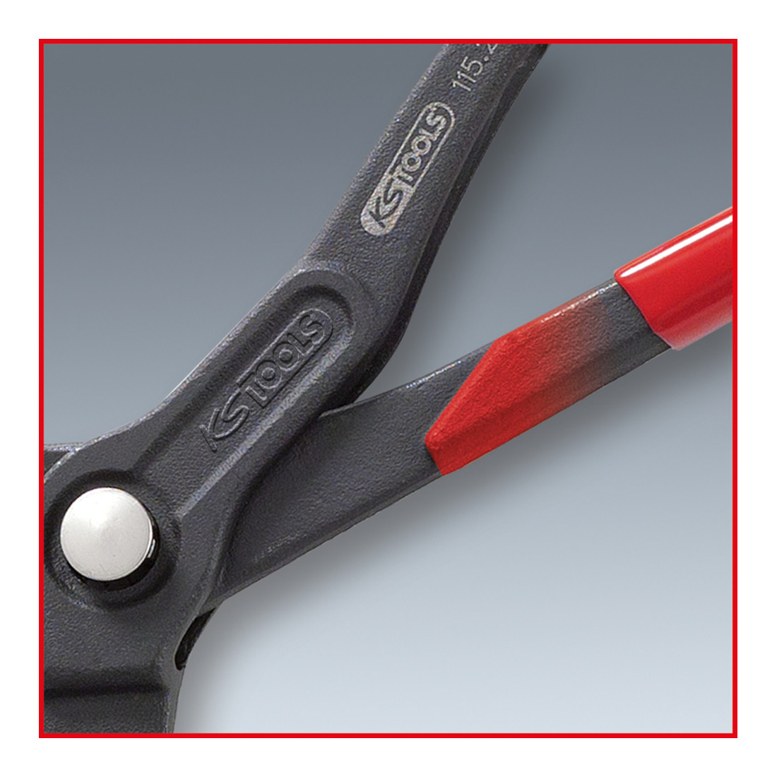 Pince à pompe à eau KS Tools avec réglage par bouton-poussoir
