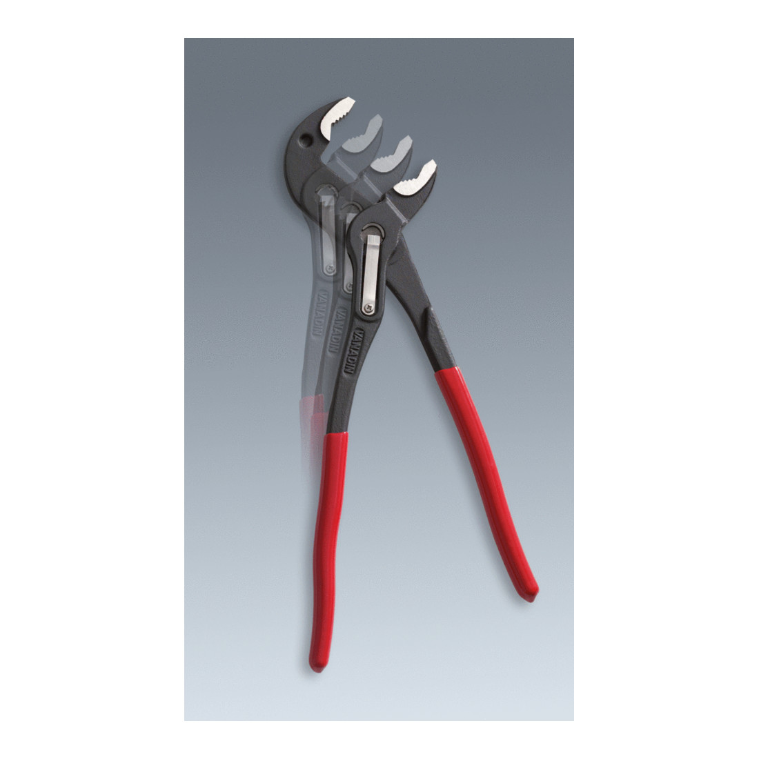 Pince à pompe à eau KS Tools avec réglage par bouton-poussoir