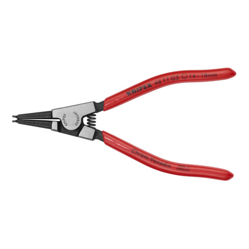 Pince à circlips Knipex pour la saisie d'anneaux avec revêtement plastique