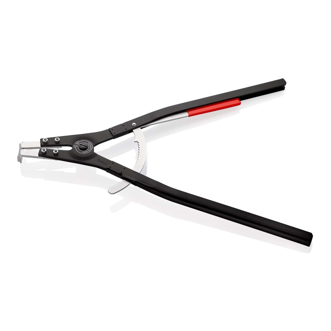 Pince à circlips Knipex pour bagues extérieures d'arbres, revêtement en poudre noire