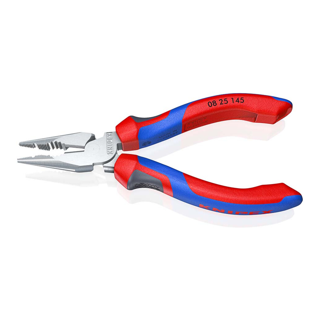 Pince à bec long multi-comp. gaine chromée VDE KNIPEX