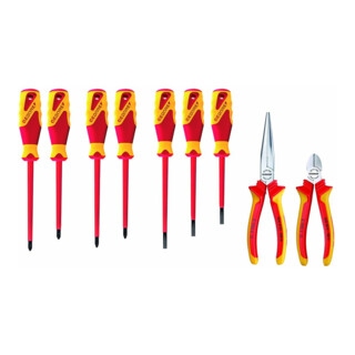 Pinces/visseuses Gedore-VDE assortiment pour carte à outils ET-1100 W