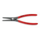 KNIPEX Pinza di precisione per anelli di sicurezza esterni su alberi, bonderizzata grigia-1