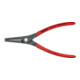 KNIPEX Pinza di precisione per anelli di sicurezza esterni su alberi, bonderizzata grigia-4