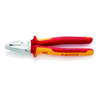 KNIPEX Pinza universale tipo forte, VDE isolata, con impugnatura multicomponente