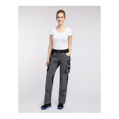 Pionier Bundhose Damen TOOLS, 285 g/m², grau/schwarz, Gr. 48