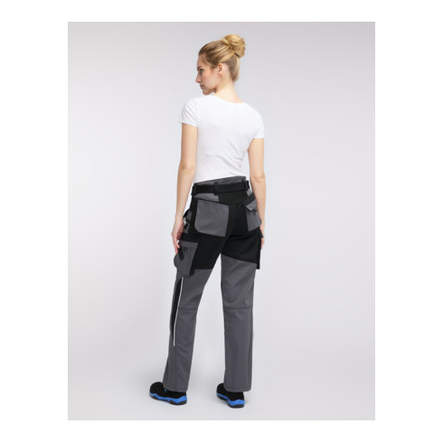 Pionier Bundhose Damen TOOLS, 285 g/m², grau/schwarz, Gr. 48