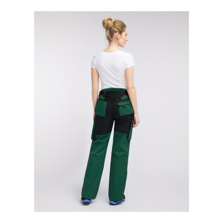 Pionier Bundhose Damen TOOLS PLUS, 285 g/m², grün/schwarz, Gr. 44
