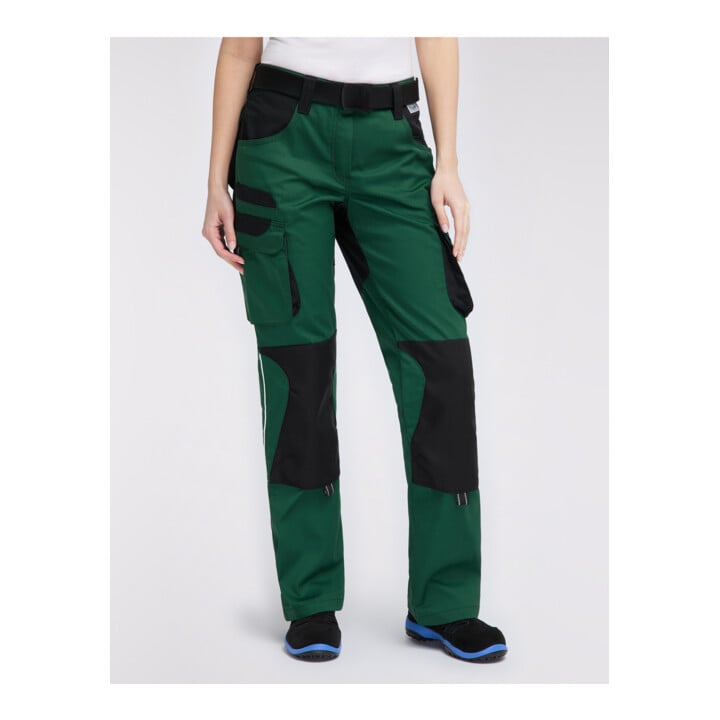 Pionier Bundhose Damen TOOLS PLUS, 285 g/m², grün/schwarz, Gr. 44