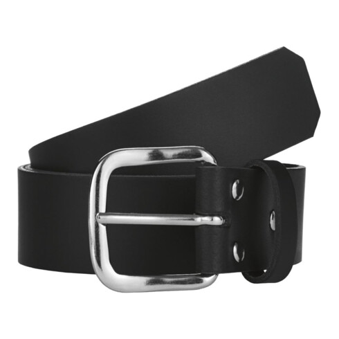 Pionier Ledergürtel, 4 cm breit, Zunft Zubehör, schwarz