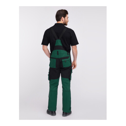 Pionier Latzhose TOOLS PLUS, grün/schwarz