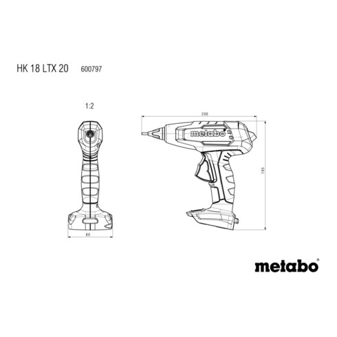 Pistolet à colle chaude Metabo HK 18 LTX 20 (600797840)