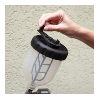 Pistolet à peinture Aerotec TECH ST buse de 1,5 mm avec godet gravité en PP
