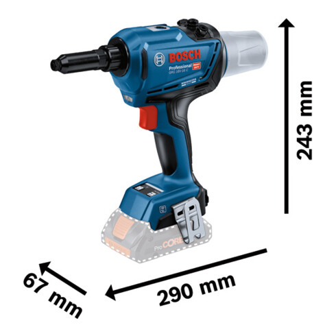 Pistolet à riveter sans fil GRG 18V-16 C Bosch en L-BOXX