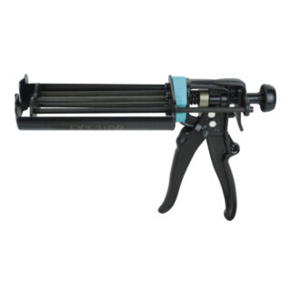 Pistolet de montage 2K noir laqué pour cartouches doubles 210 ml