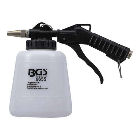 Pistolet de sablage au bicarbonate de soude à air comprimé 1 l BGS