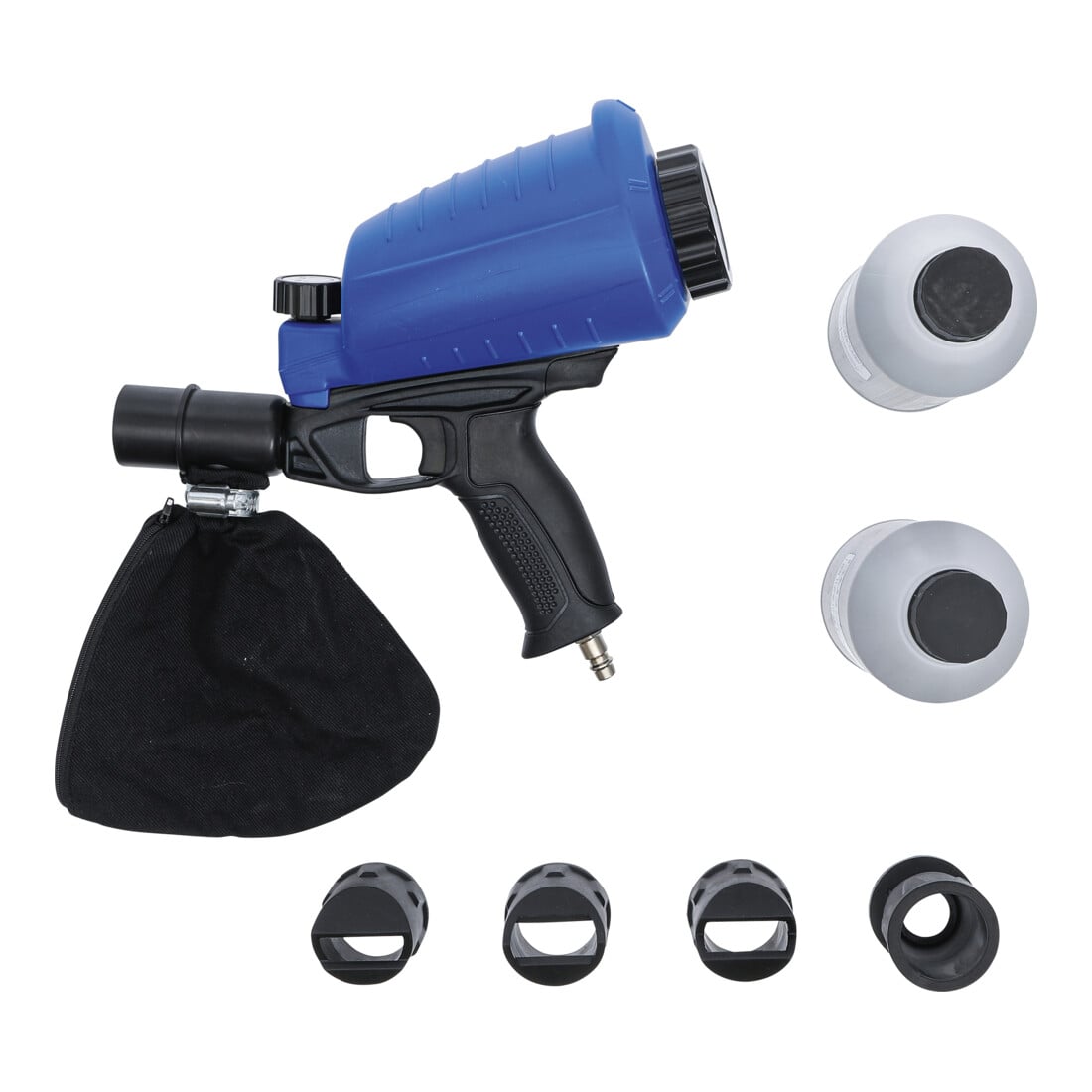 Pistolet de sablage pneumatique avec accessoires3 pièces BGS