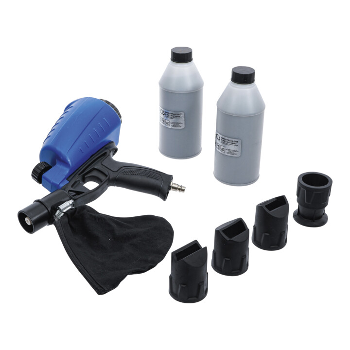 Pistolet de sablage pneumatique avec accessoires3 pièces BGS