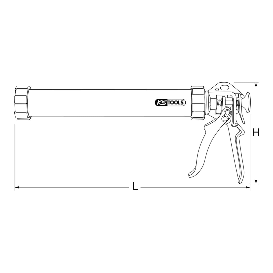 Pistolet à cartouches KS Tools