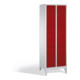 Placard C+P Classic sur pieds, 6 compartiments, H1850xL610xP500mm Avant Rouge rubis corps Gris clair-1