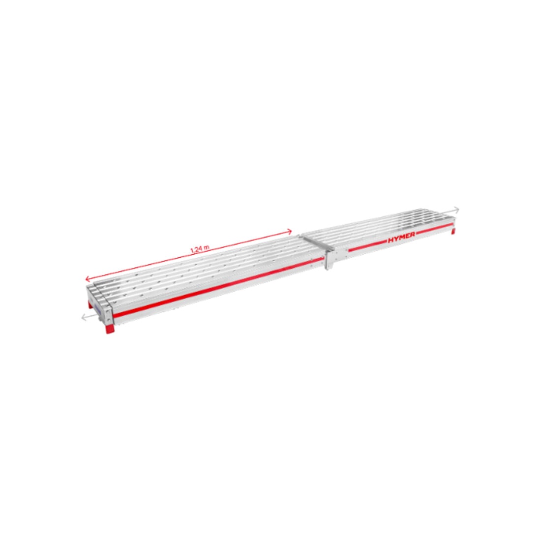 Plan de travail en aluminium « TELESTEG » 1,24-4,00 m Hymer