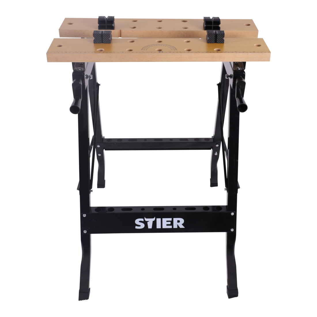 Plan de travail et table de serrage repliable STIER, 100 kg