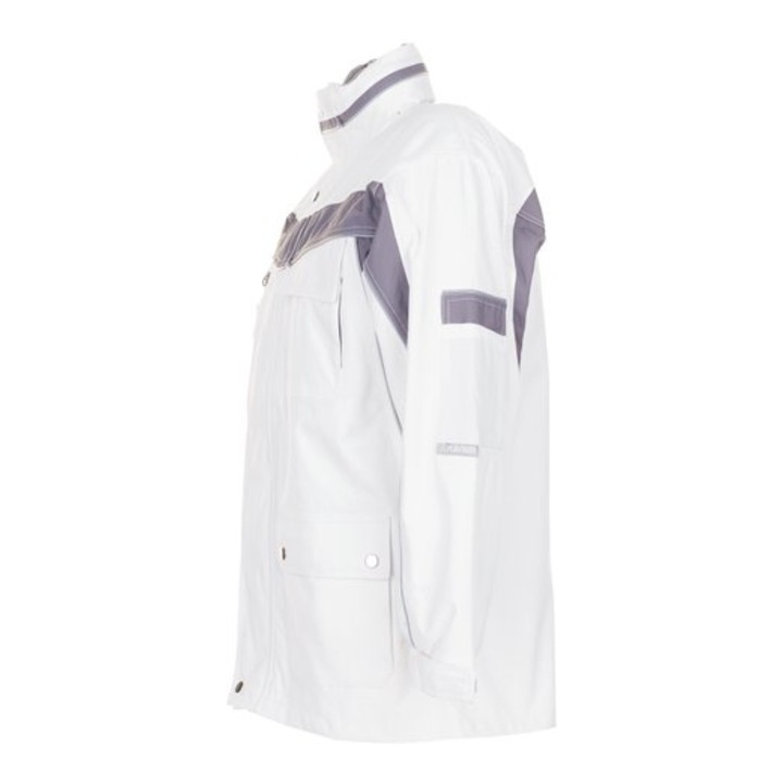 Planam Allwetterjacke Plaline weiß/zink