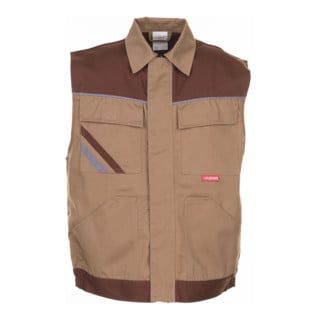 Planam Weste Highline khaki/braun/zink