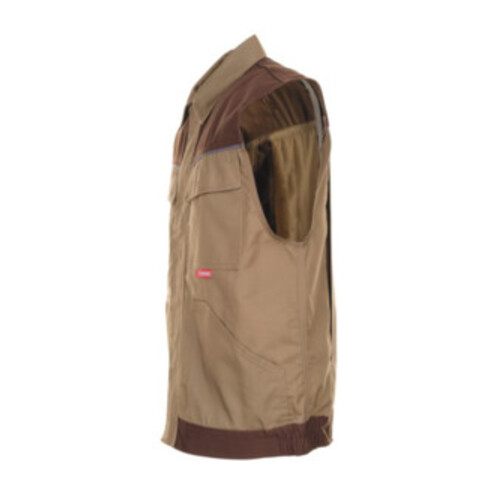 Planam Weste Highline khaki/braun/zink