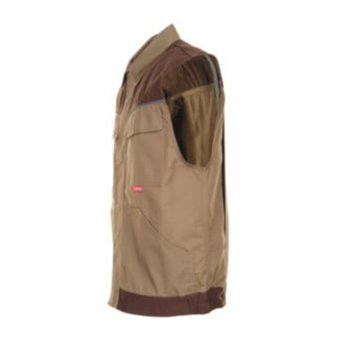Planam Weste Highline khaki/braun/zink