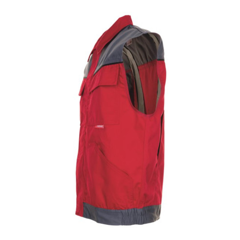 Planam Weste Highline rot/schiefer/schwarz