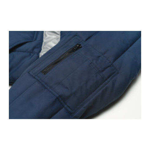 Blouson pour chambre froide Planam marine, doublure rouge