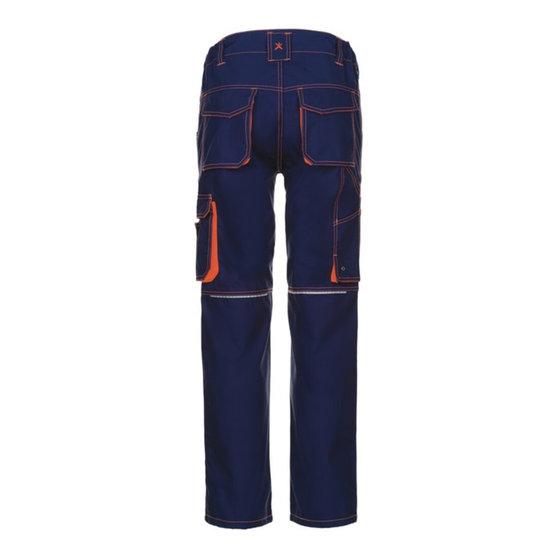 Planam Bundhose Basalt Neon marine/orange