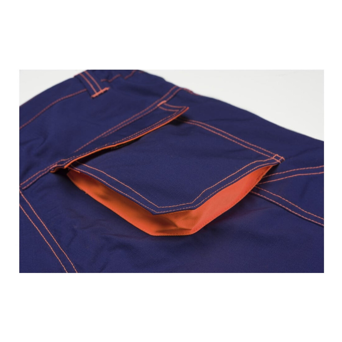 Planam Bundhose Basalt Neon marine/orange