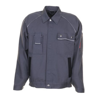 Planam Bundjacke Canvas 320 grau/schwarz 56