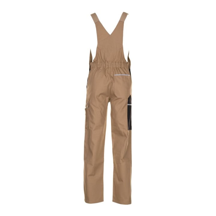 Planam Dungarees Canvas 320 kaki/noir