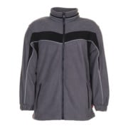 Planam Fleecejacke Plaline schiefer/schwarz